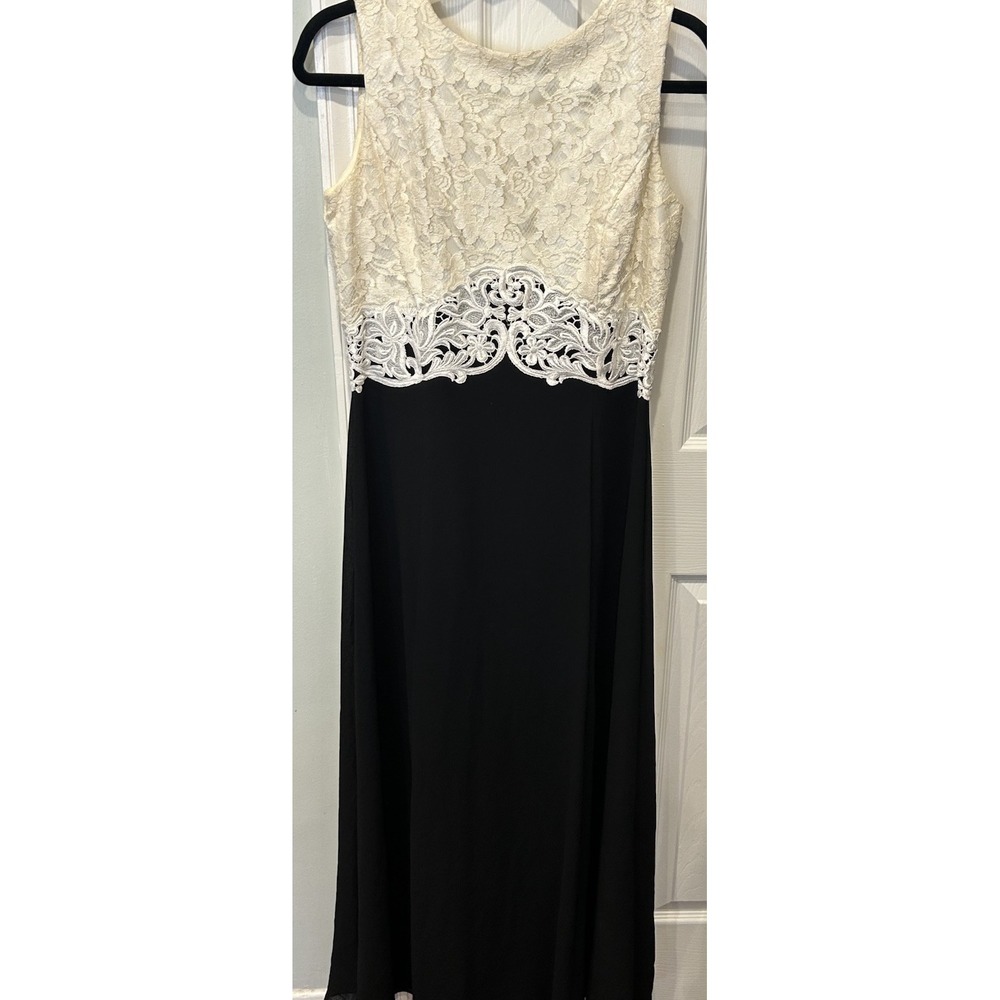Scott McClintock Lace Formal Dress/Gown Vintage Size 12 Ivory Lace Coquette 80s - Picture 2 of 16